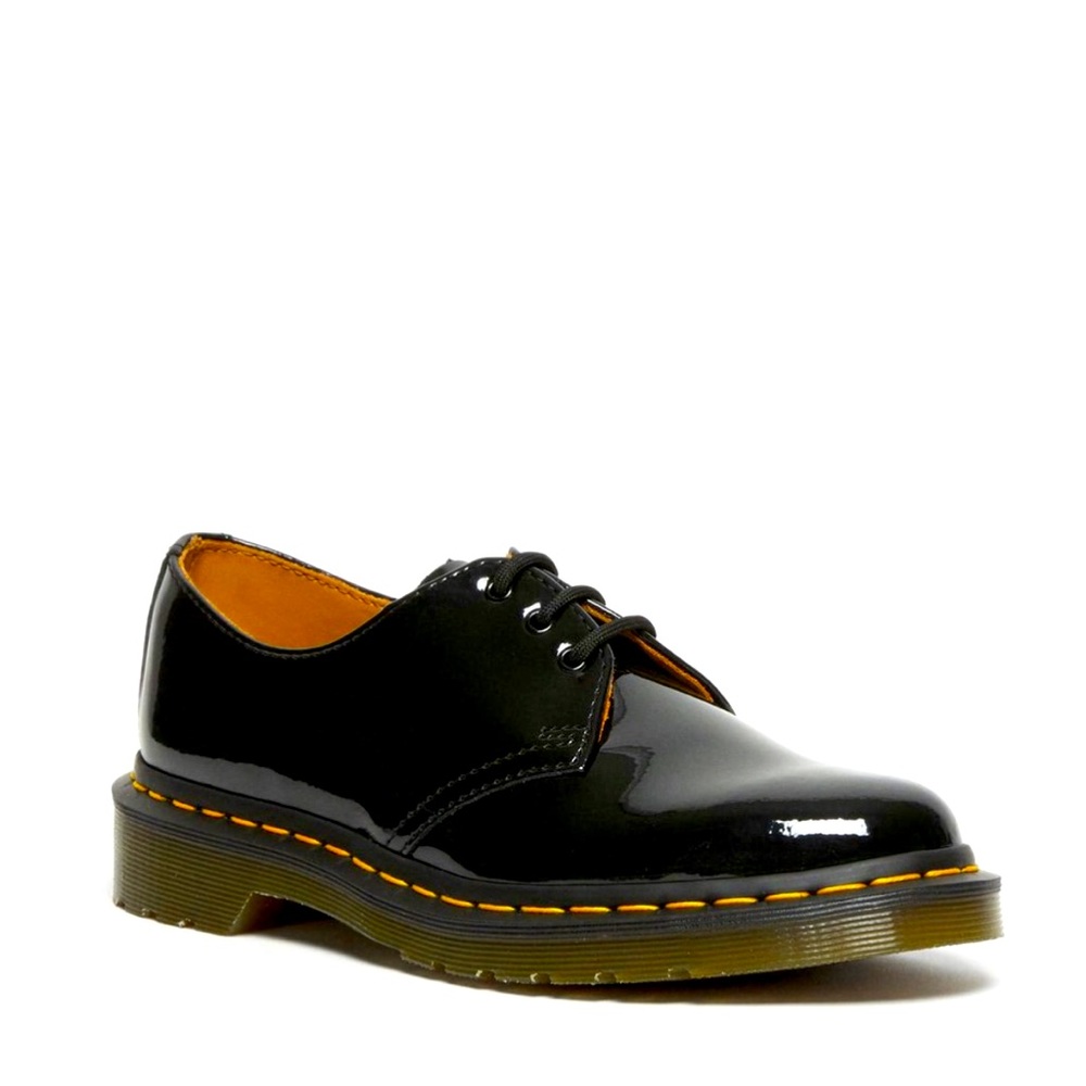 Lightly Worn, Dr. Martens Women's Oxford, Black Patent